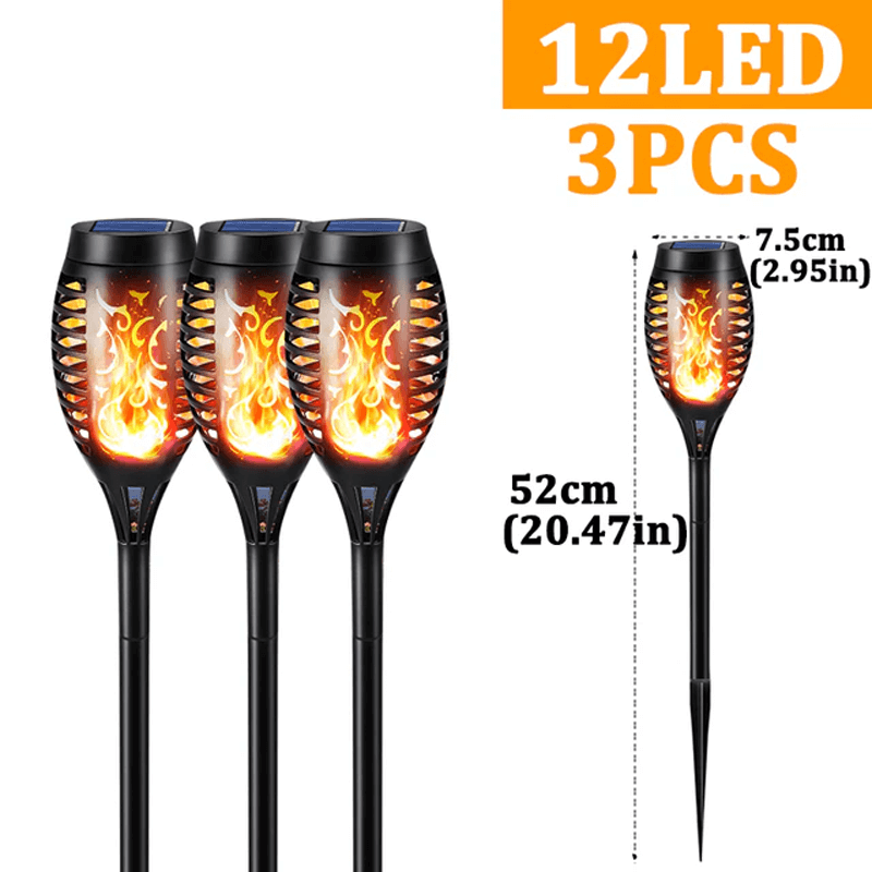 ELISABETH - Solcellsdriven LED-ficklampa för Utomhusbelysning
