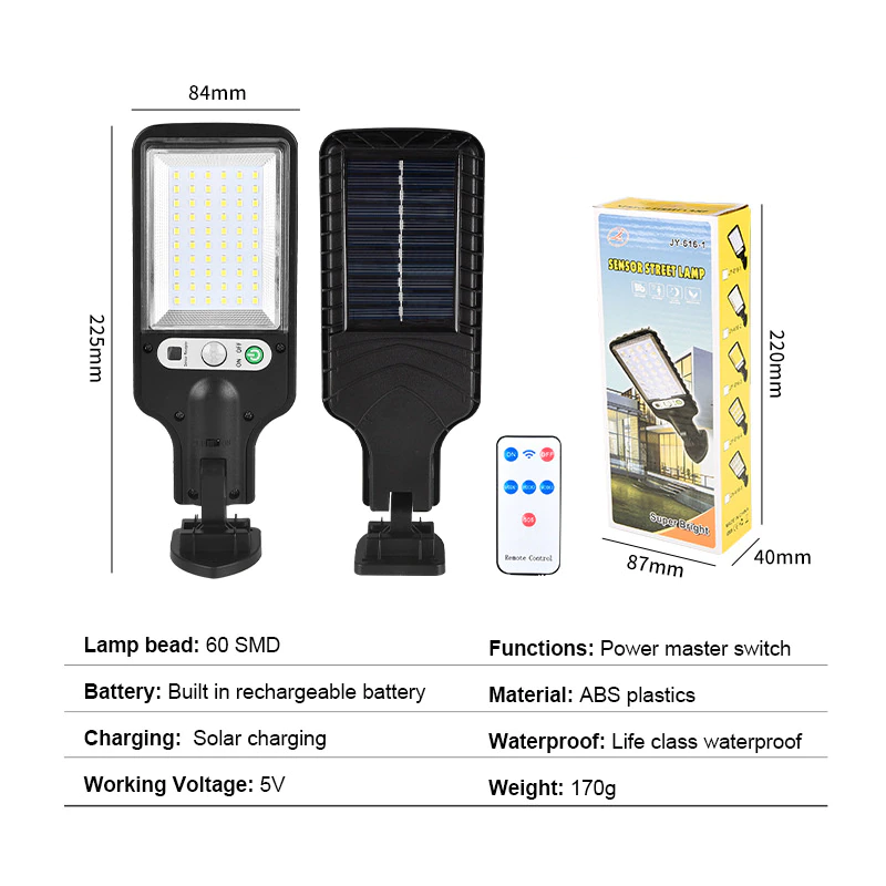 FELIX - Solcellsvägglampa med Rörelsesensor för Utomhusbruk