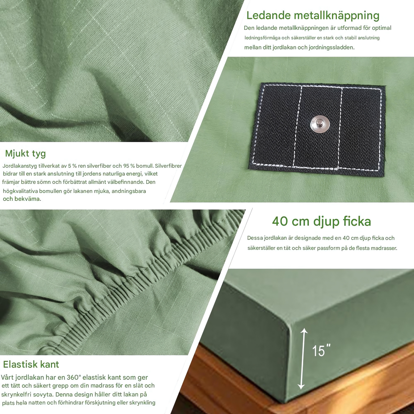 MAEVE - Biologisch katoenen aardingslaken met geleidende zilvervezels voor een betere nachtrust & Welzijn