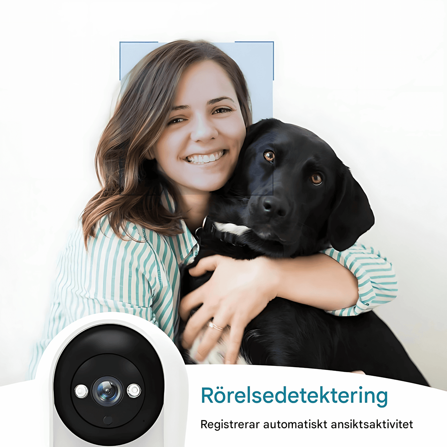 GuardEase – Trådlös Babyvakt & Säkerhetskamera med 3MP, 360° Vy & Gråtidentifiering