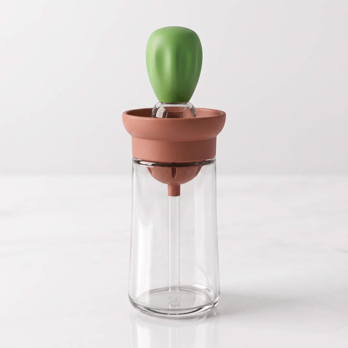 GUSTAV – Oil Bottle With Silicone Brush – Glass Oil Dispenser for Cooking and Grilling