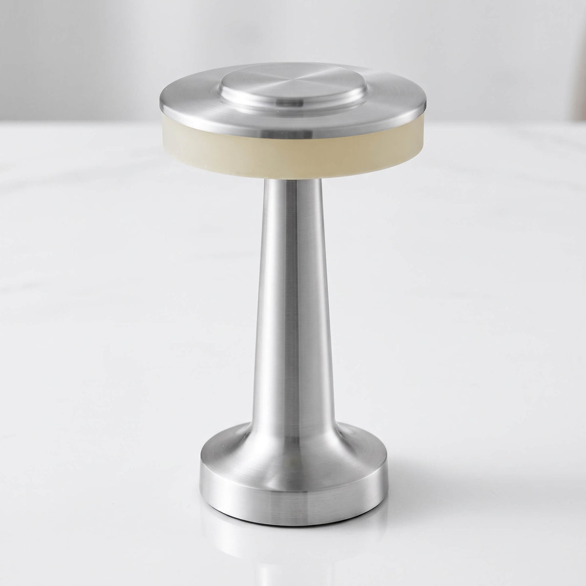 PONTUS – Rechargeable Retro Table Lamp with Touch Dimming and 3 Light Colours – Cordless LED Lamp in Gold, Silver or Rose Gold