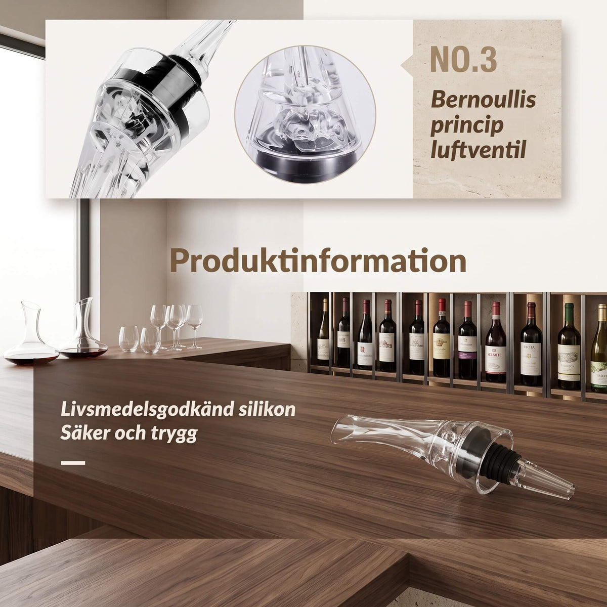 REBECCA – Wine Aerator and Decanter – Instant Decanter for Better Wine Flavour