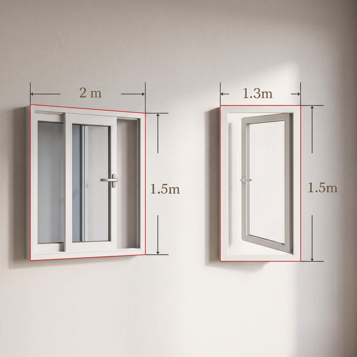 RUNE – Selbstklebendes Insektenschutznetz für Fenster 130x150 cm oder 150x200 cm – Transparent, zuschneidbar und einfach zu montieren