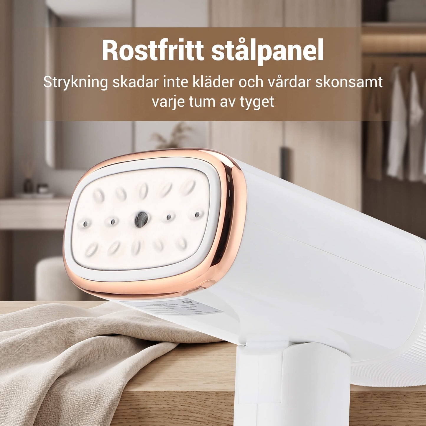 SteamFold – Tragbarer Handdampfreiniger und Reisebügeleisen mit klappbarem Design, 1000 W und schneller Aufheizung