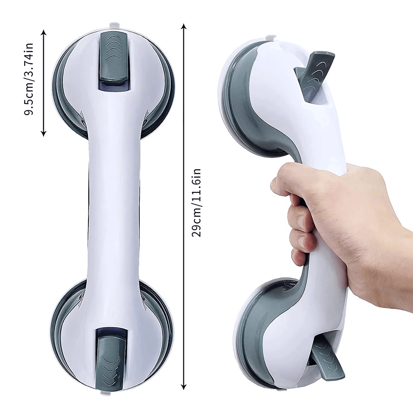 GripGuard – Duschhandtag med UltraGrepp, Sugkoppar & Halkfritt Stöd för Bad & Toalett