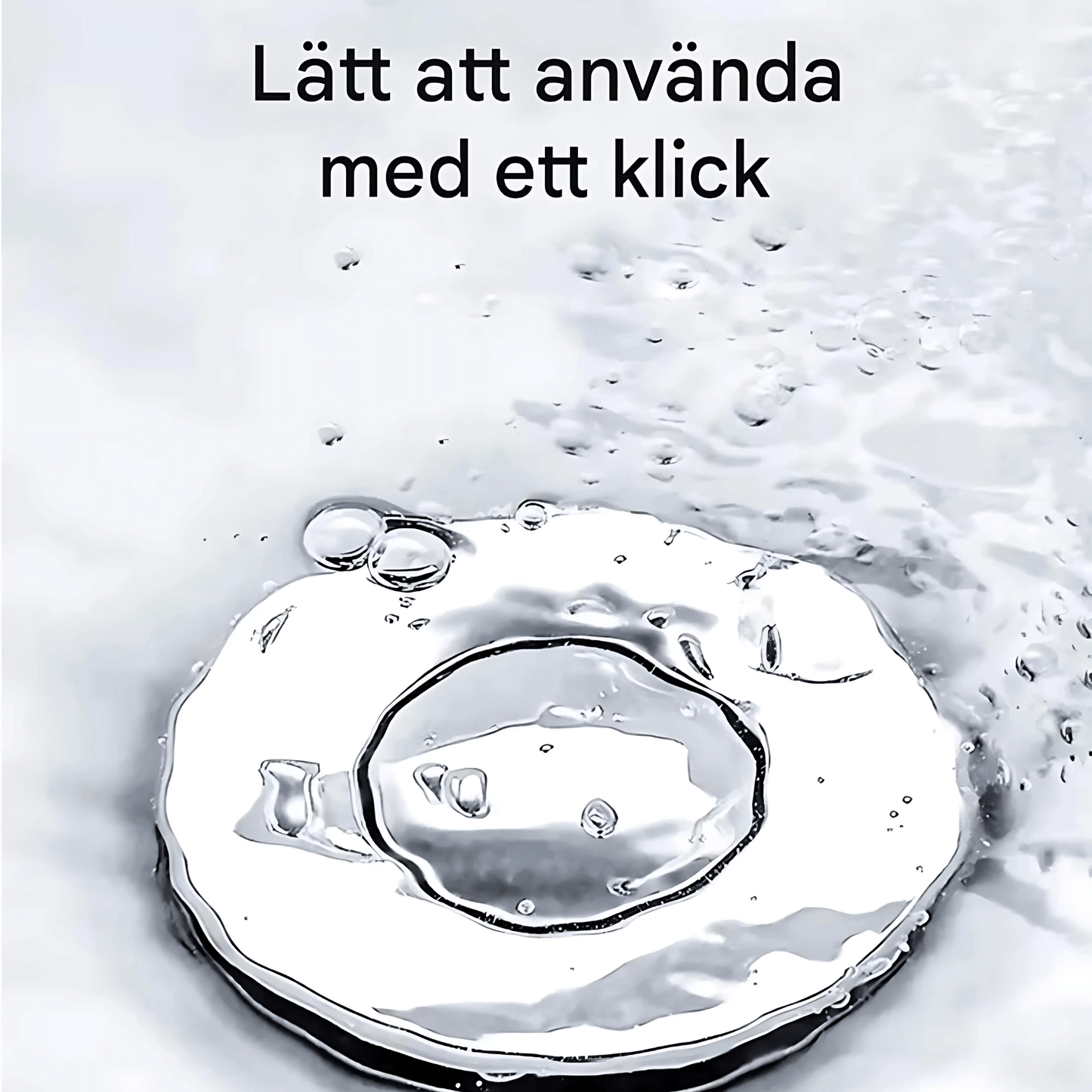 DrainGuard – Universell Pop-up Vannlås med Hårfilter & Luktstopp for Servant og Kjøkkenvasker