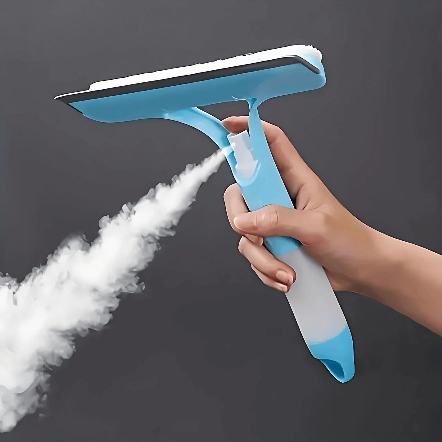 ClearSweep – 3-i-1 Vindusskrape med Spray, Svamp og Gummiblad for Hjem og Bil