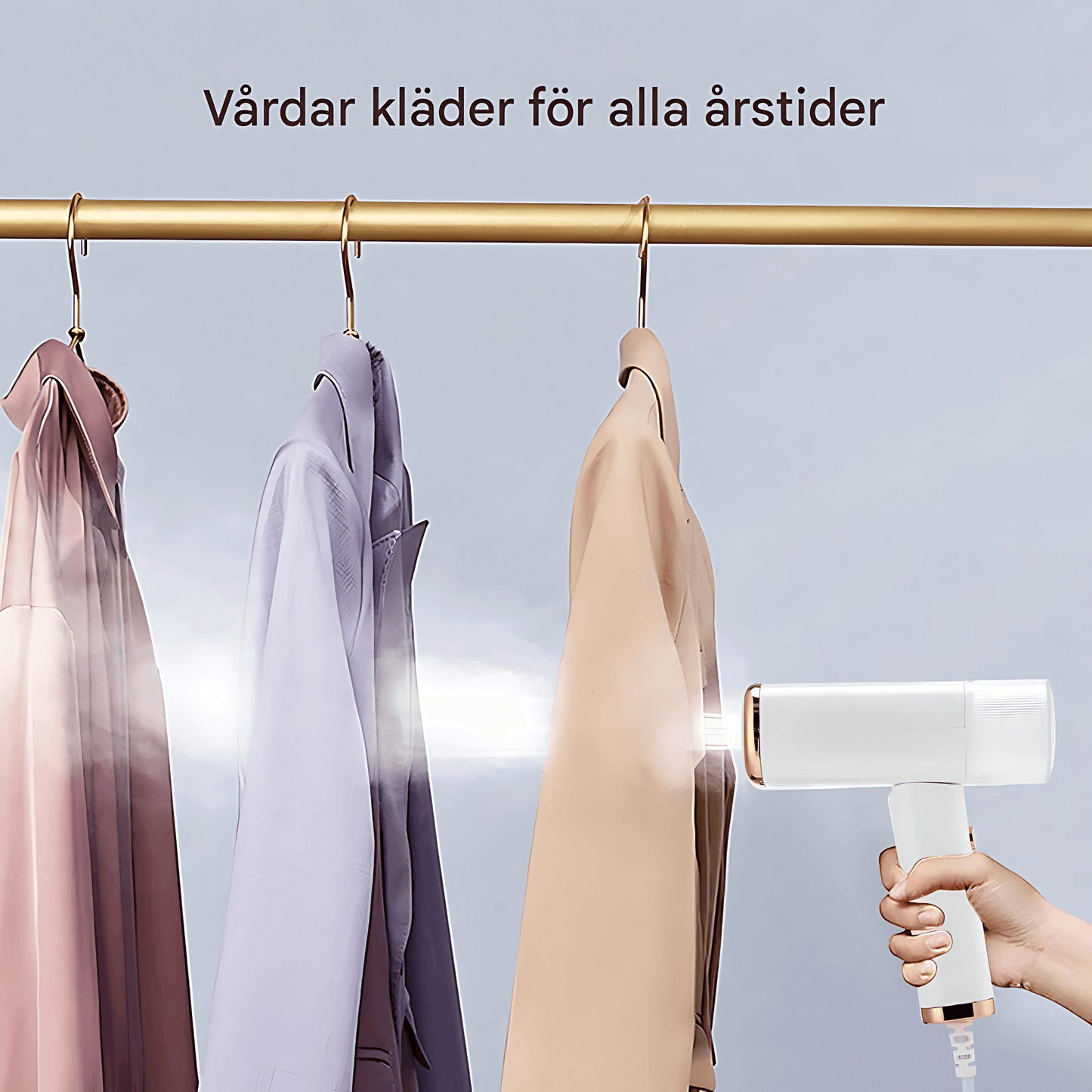 SteamFold – Portabel Handhållen Steamer & Resestrykjärn med Hopfällbar Design, 1000W & Snabb Uppvärmning