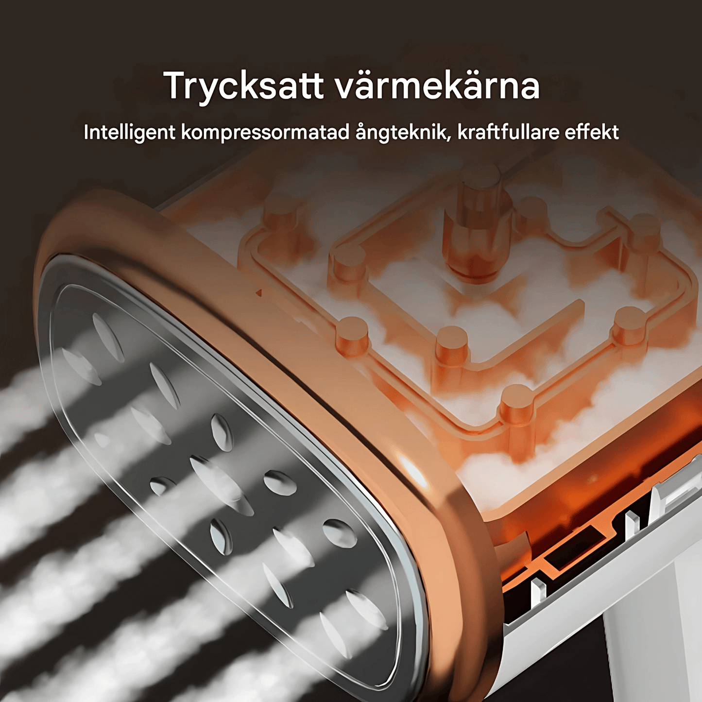 SteamFold – Portabel Handhållen Steamer & Resestrykjärn med Hopfällbar Design, 1000W & Snabb Uppvärmning