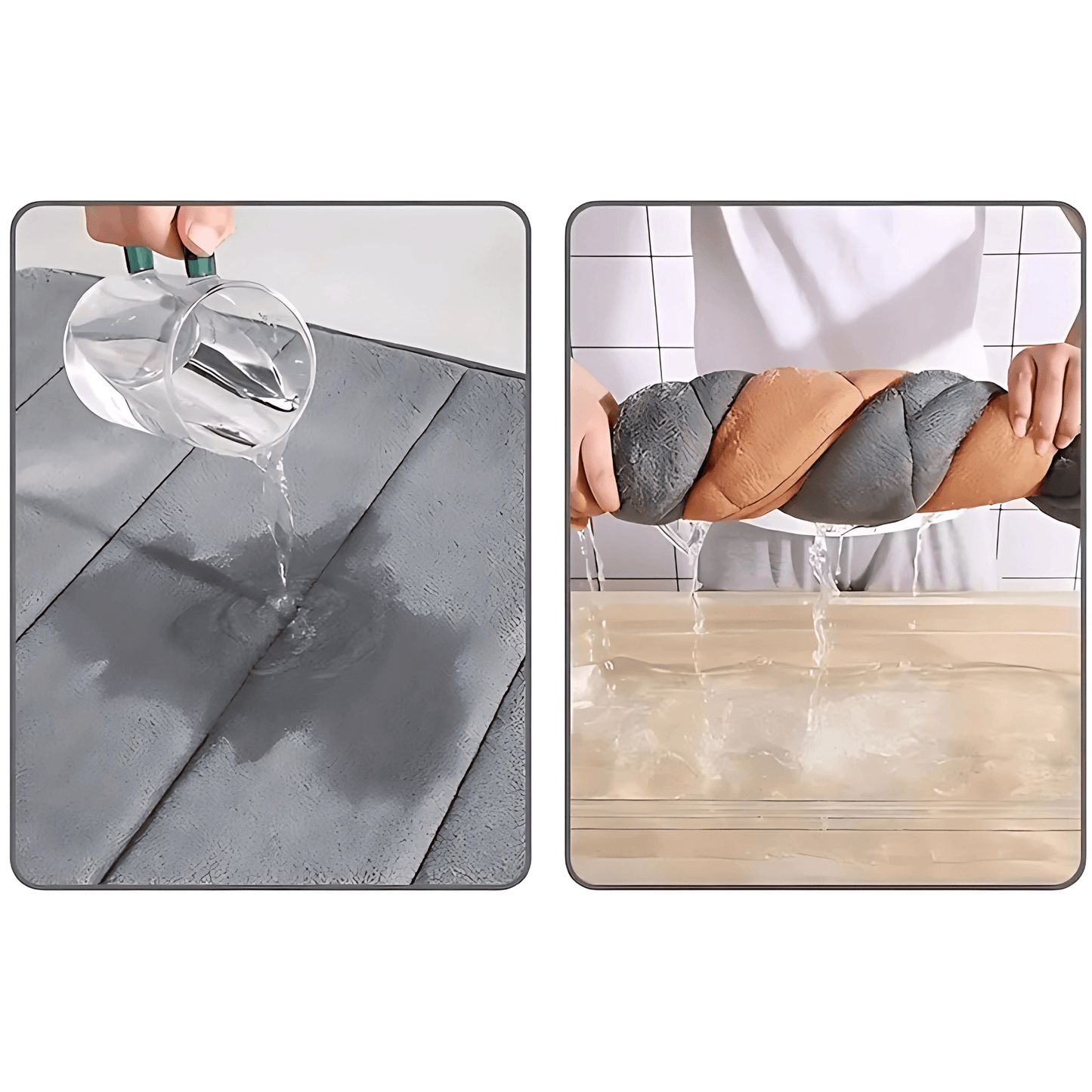 ComfortCush – Mjuk Badrumsmatta med Snabb Absorbering & Halkfri Botten i Memory-skum