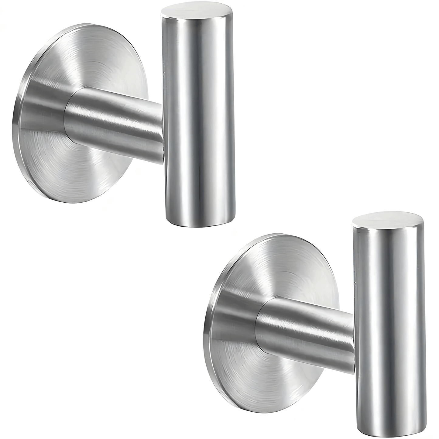 GripHook - Ruostumattomasta teräksestä valmistettu itsekiinnittyvä koukkusarja kylpyhuoneen seinäsäilytykseen & Keittiö (2-pack)