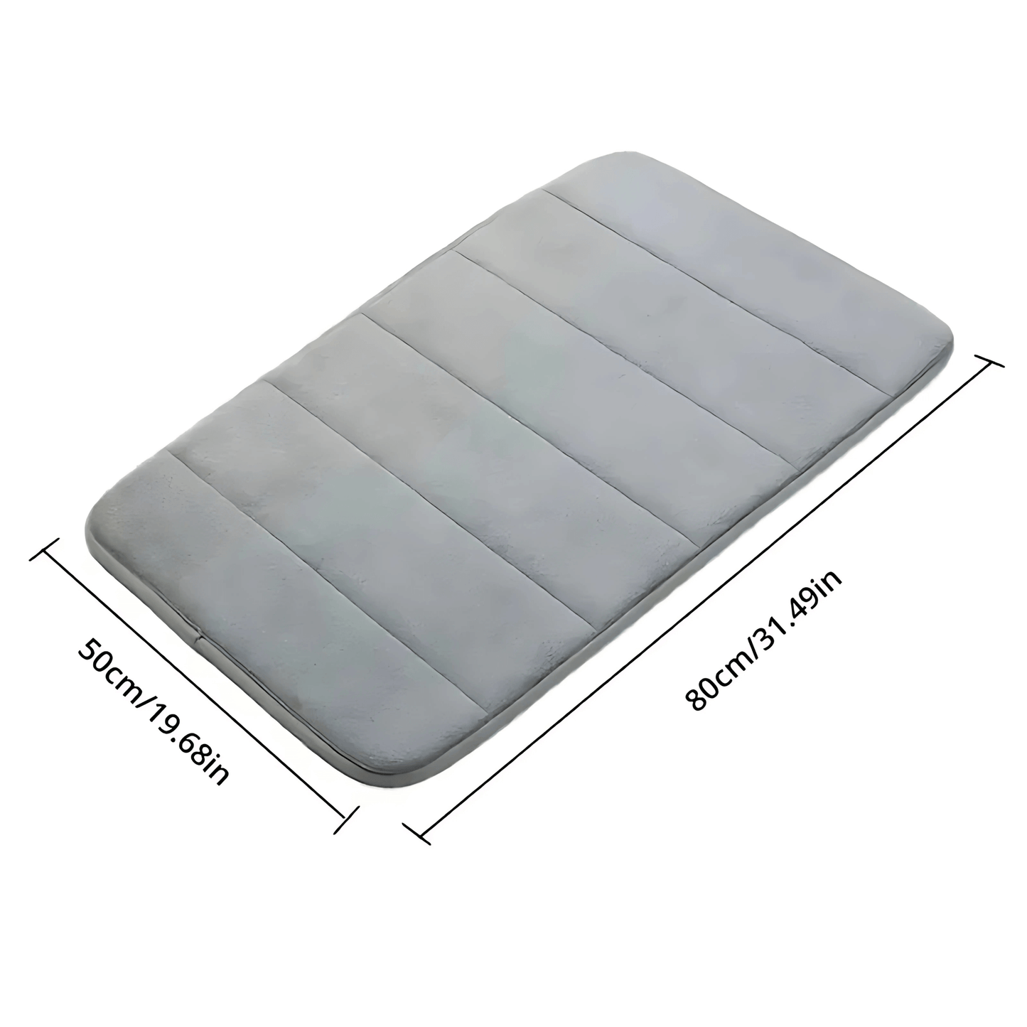 ComfortCush – Mjuk Badrumsmatta med Snabb Absorbering & Halkfri Botten i Memory-skum