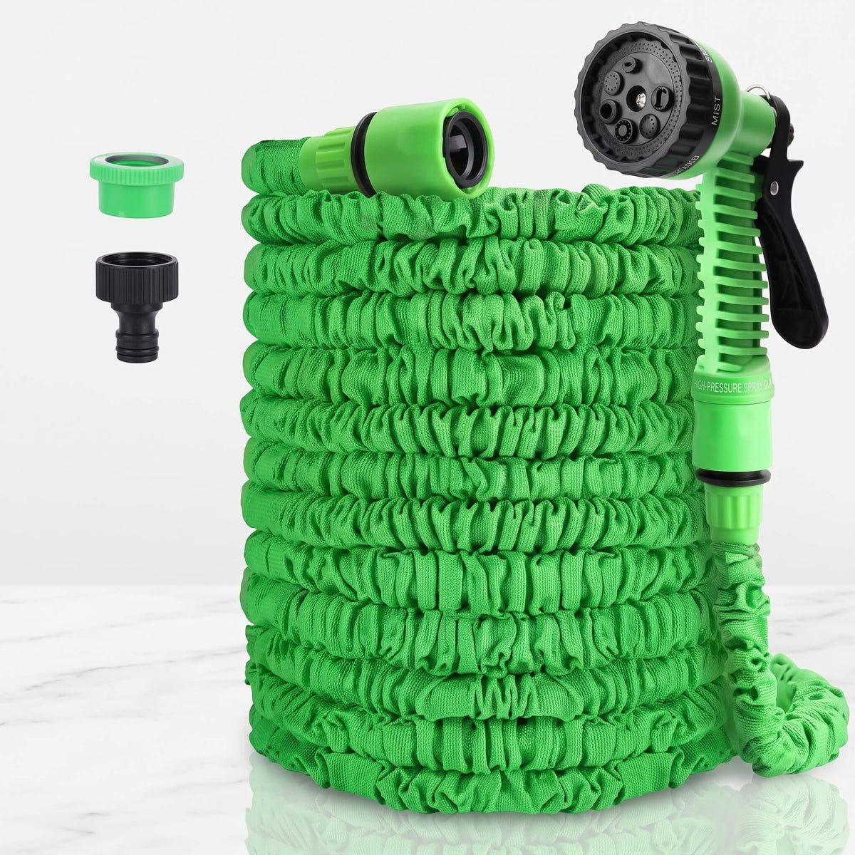 VERNER – Expandable Leak-Proof Garden Hose – Portable Garden Hose With Adjustable Nozzle