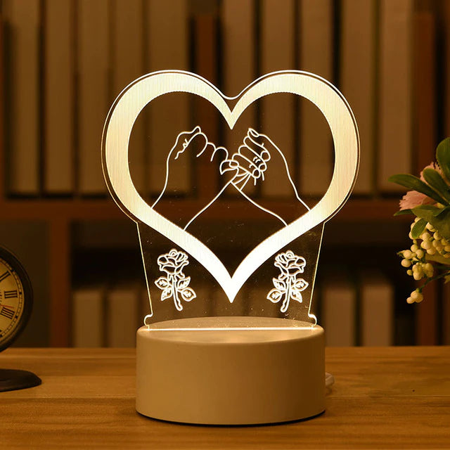 KNUT - 3D LED-ljusfigur med Touchkontroll för Rumsinredning