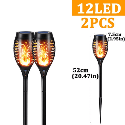 ELISABETH - Solcellsdriven LED-ficklampa för Utomhusbelysning