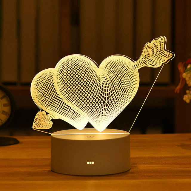 KNUT - 3D LED-ljusfigur med Touchkontroll för Rumsinredning