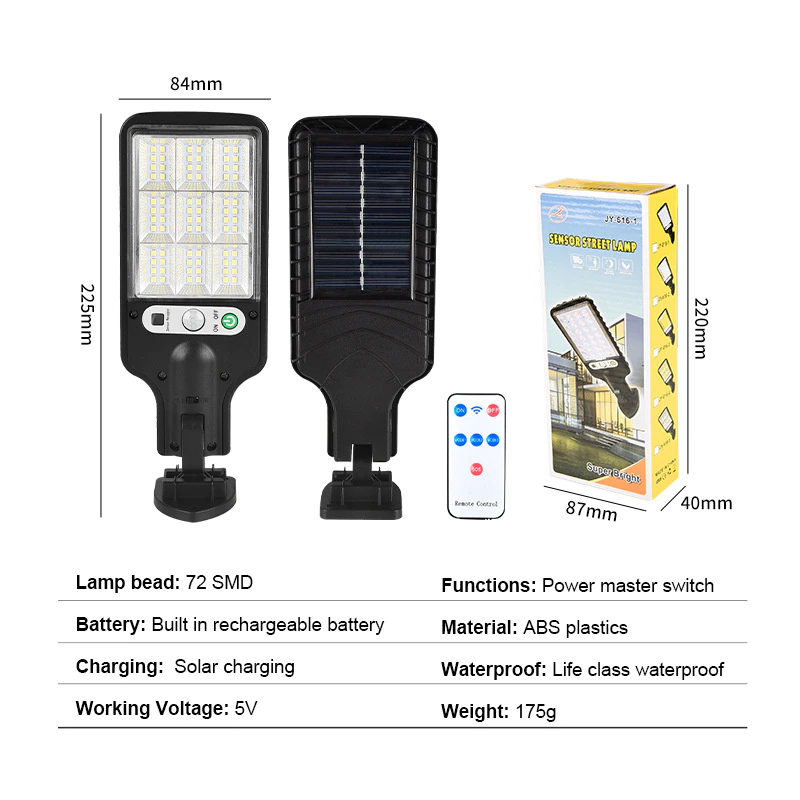 FELIX - Solcellsvägglampa med Rörelsesensor för Utomhusbruk