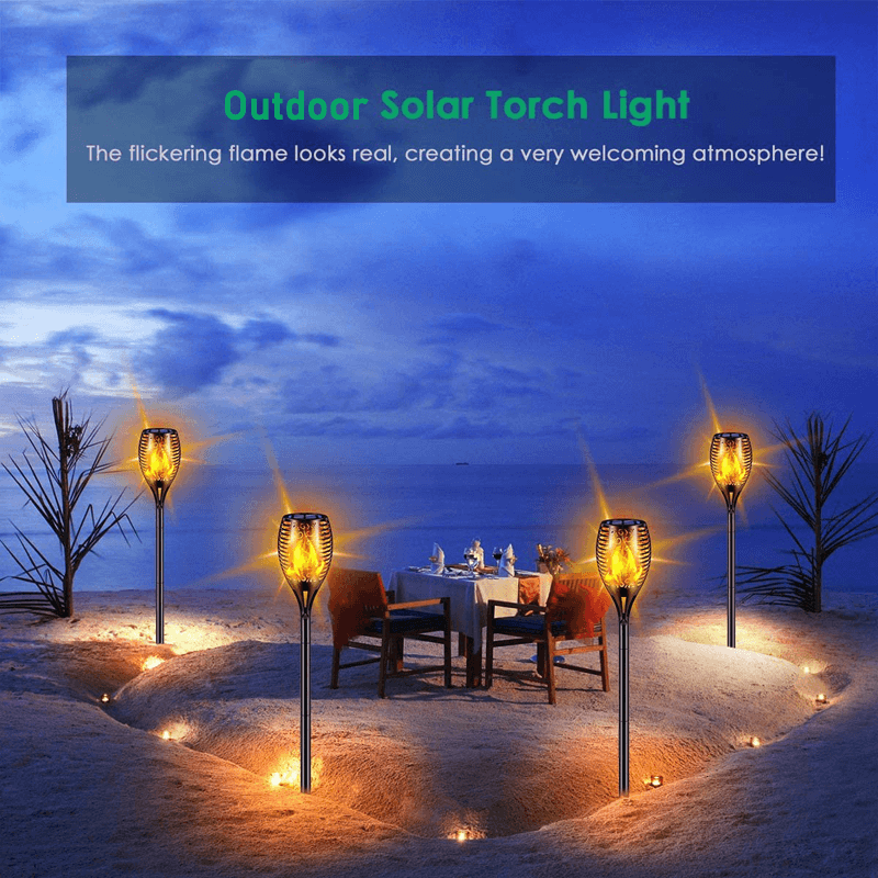 ELISABETH - Solcellsdriven LED-ficklampa för Utomhusbelysning