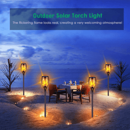 ELISABETH - Solcellsdriven LED-ficklampa för Utomhusbelysning
