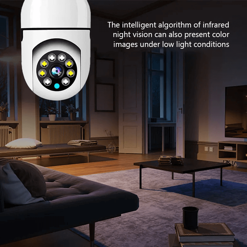 HUGO - 5G WiFi-övervakningskamera med Lampdesign och 360° Täckning