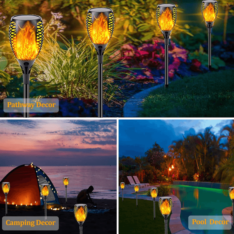 ELISABETH - Solcellsdriven LED-ficklampa för Utomhusbelysning