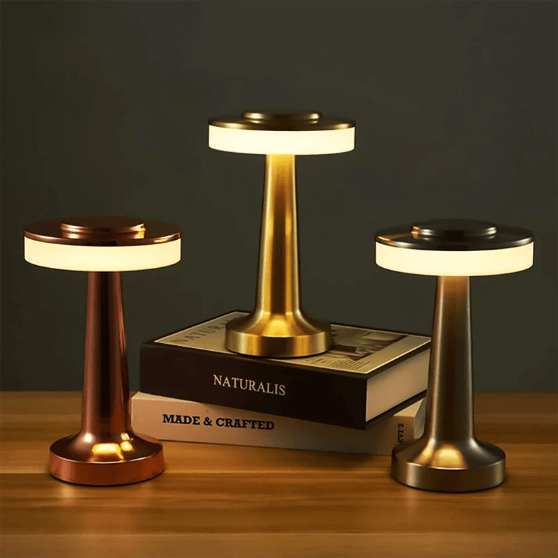PONTUS - Bärbar Uppladdningsbar Retrobordslampa för Mysiga Utrymmen