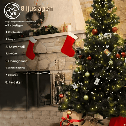 LUNA - Lumières de Noël LED avec 8 modes d'éclairage & Installation facile pour l'intérieur et l'extérieur