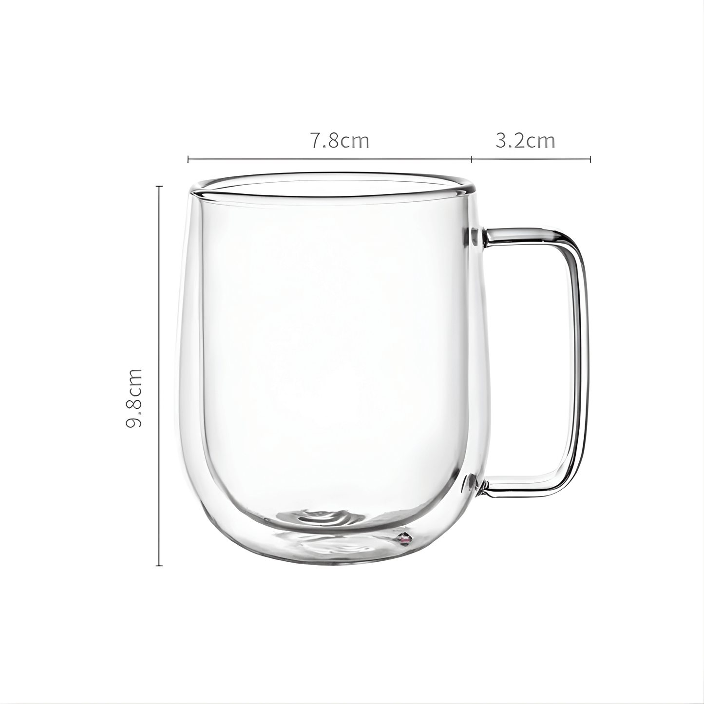 ANNIE – Dubbelväggig Värmetålig Glas Mugg i Borosilikatglas (150ml / 250ml)