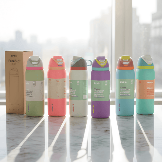 DRAKE – Bouteille de sport isotherme Owala en acier inoxydable avec paille et conception anti-fuites (32 oz / 945 ml)