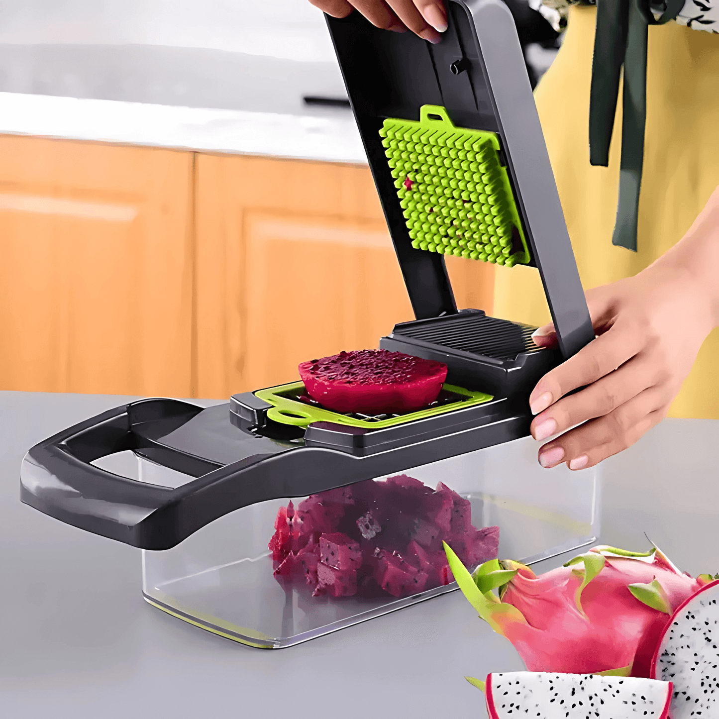 ELVIA – Multifunctional Mandoline Vegetable Chopper 14/16-piece Set with Cutting Blades &amp; Accessories