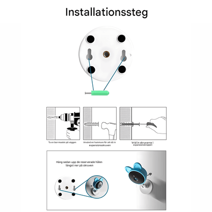 LullaView – Smart Babymonitor med Nattsyn, Temperaturovervåking & Trådløs Tilkobling