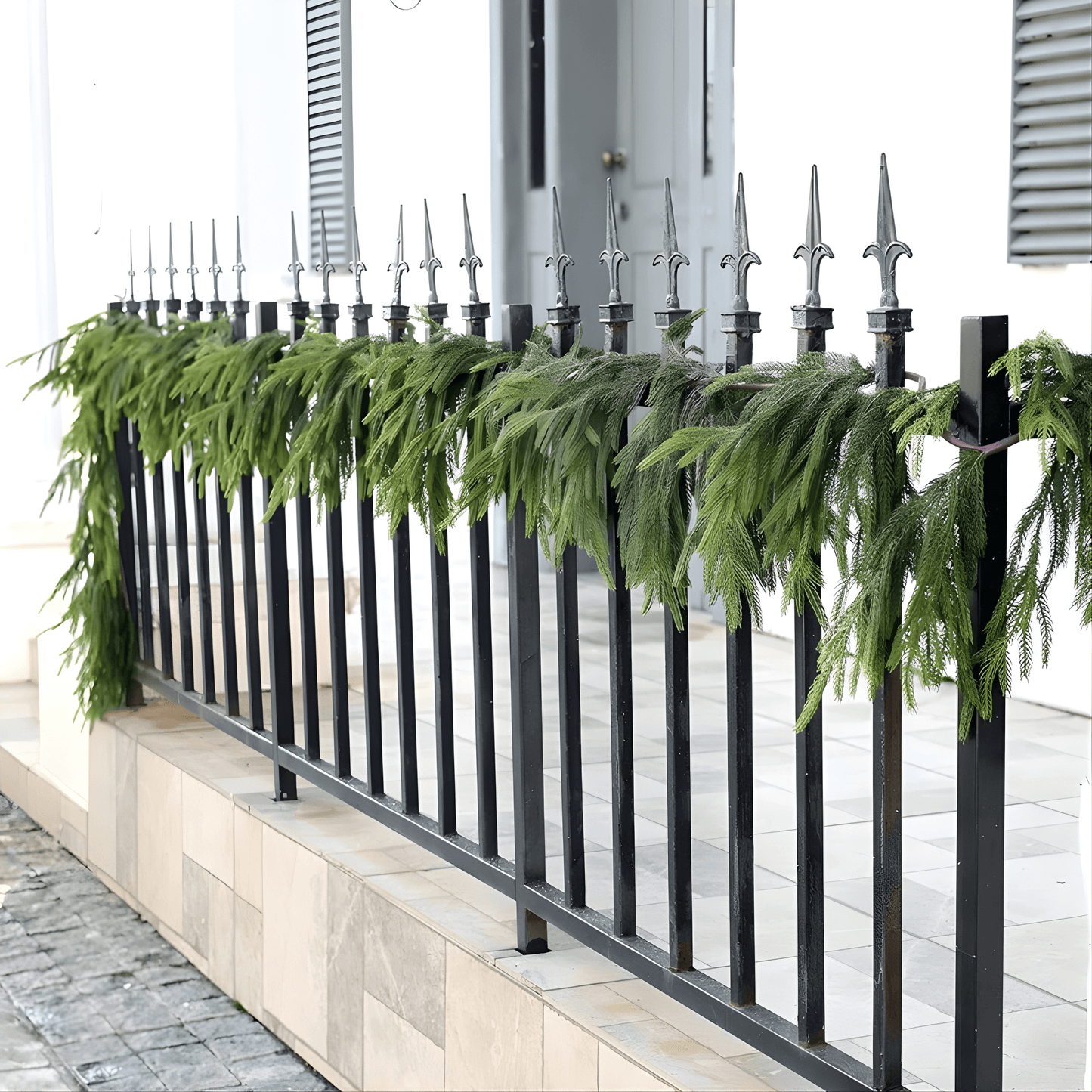 CHARM - Kerstmis Norfolk dennenkrans voor Haard, Tafel en Decoratie 270cm