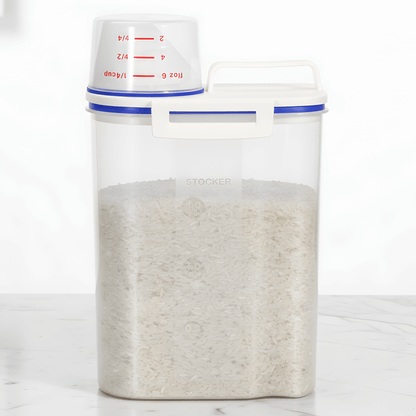 MAGNUS - Multifunktionell Plastbehållare med Mätkopp