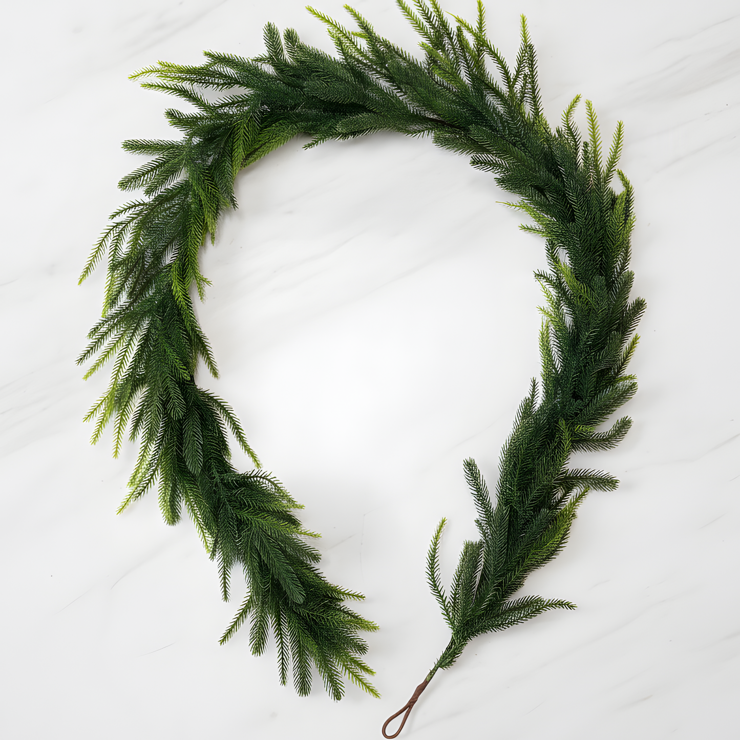 CHARM - Kerstmis Norfolk dennenkrans voor Haard, Tafel en Decoratie 270cm