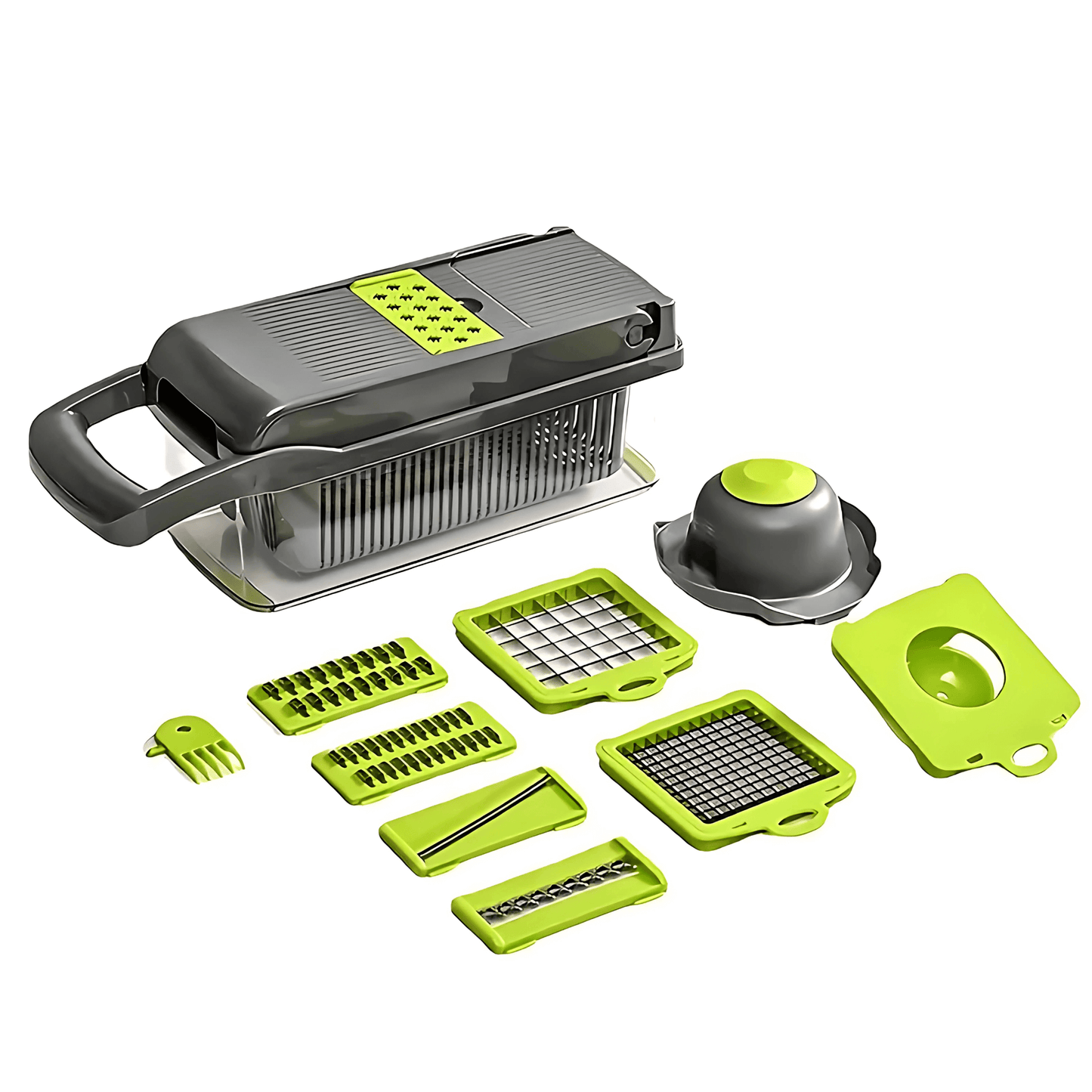 ELVIA – Multifunctional Mandoline Vegetable Chopper 14/16-piece Set with Cutting Blades &amp; Accessories
