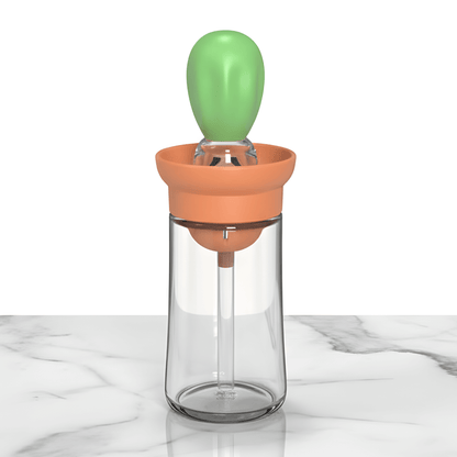 GUSTAV - Droppfri Oljebehållare med Stekborste