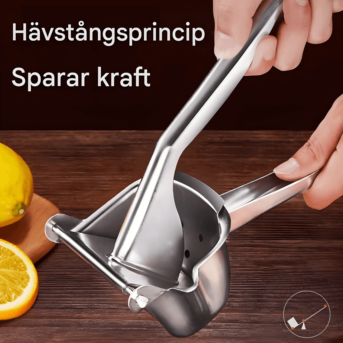 TILDA – Presse-agrumes manuel en alliage d'aluminium | Presse-agrumes manuel pour oranges, grenades et agrumes