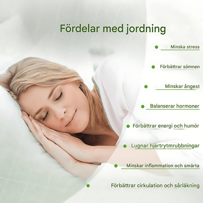 MAEVE - Biologisch katoenen aardingslaken met geleidende zilvervezels voor een betere nachtrust & Welzijn