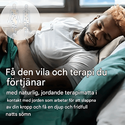 BELLE – Jordande Lädermatta för Säng | PU-Läder med Ledande Kolfiber, EU-Plugg ingår