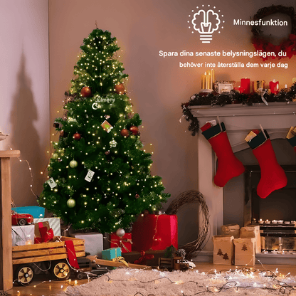 LUNA - Lumières de Noël LED avec 8 modes d'éclairage & Installation facile pour l'intérieur et l'extérieur