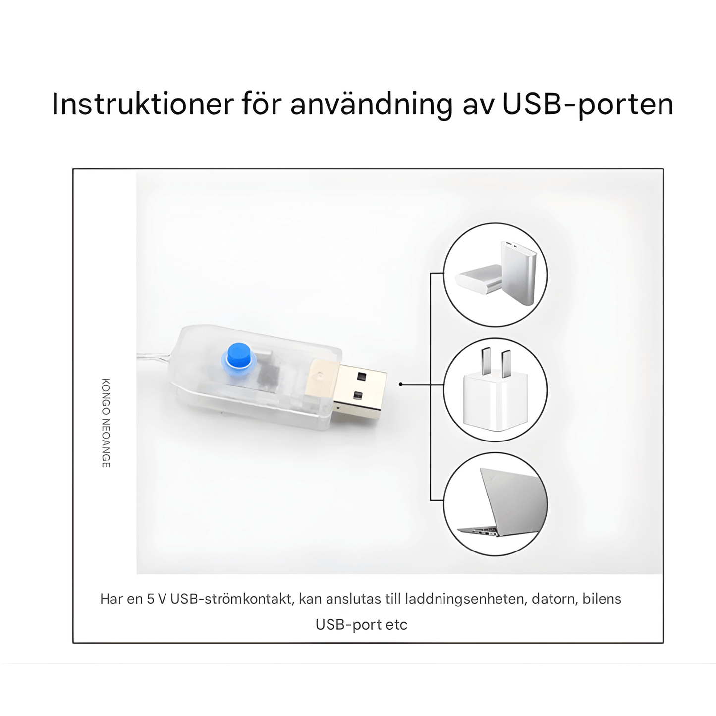 JOY - Décoration de Noël avec Père Noël grimpant, éclairage LED alimenté par USB & 8 effets lumineux