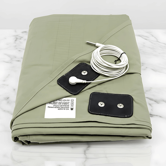 MAEVE - Biologisch katoenen aardingslaken met geleidende zilvervezels voor een betere nachtrust & Welzijn