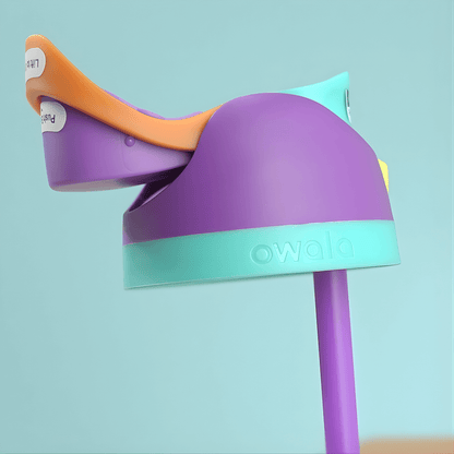 DRAKE – Bouteille de sport isotherme Owala en acier inoxydable avec paille et conception anti-fuites (32 oz / 945 ml)