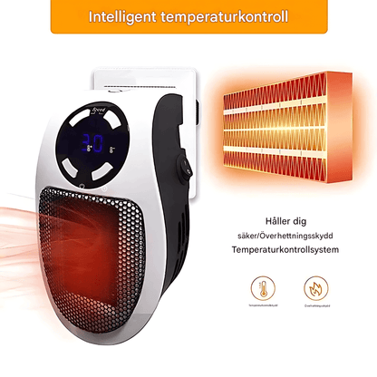 SAGA – Portabel Elektrisk Värmare med LED-display, Timer & Justerbar Temperatur