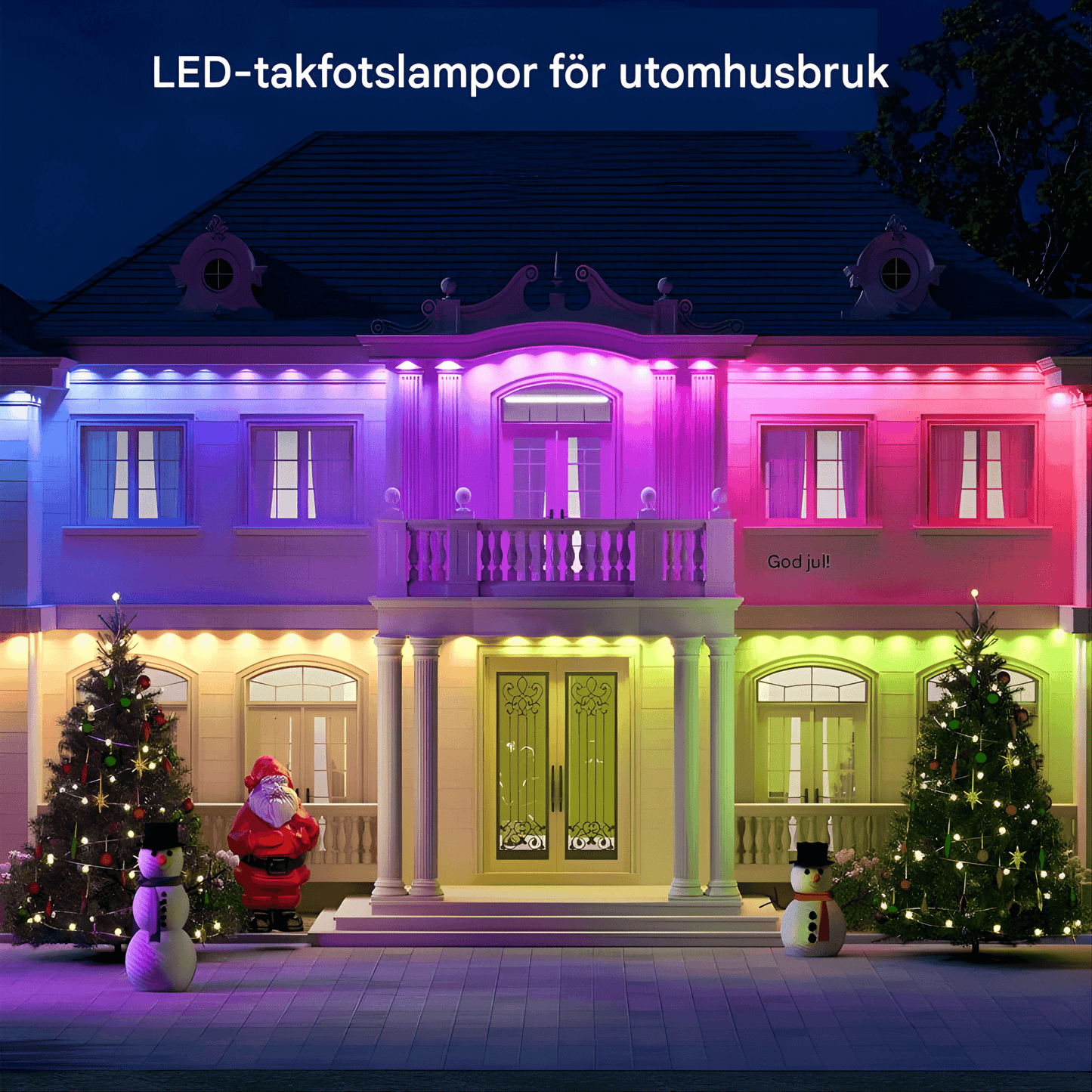 CHRISTY - Bluetooth & Wi-Fi RGBIC LED-lichtlus voor buiten, 15 m, 30 lampjes, App- en stembediening, IP67