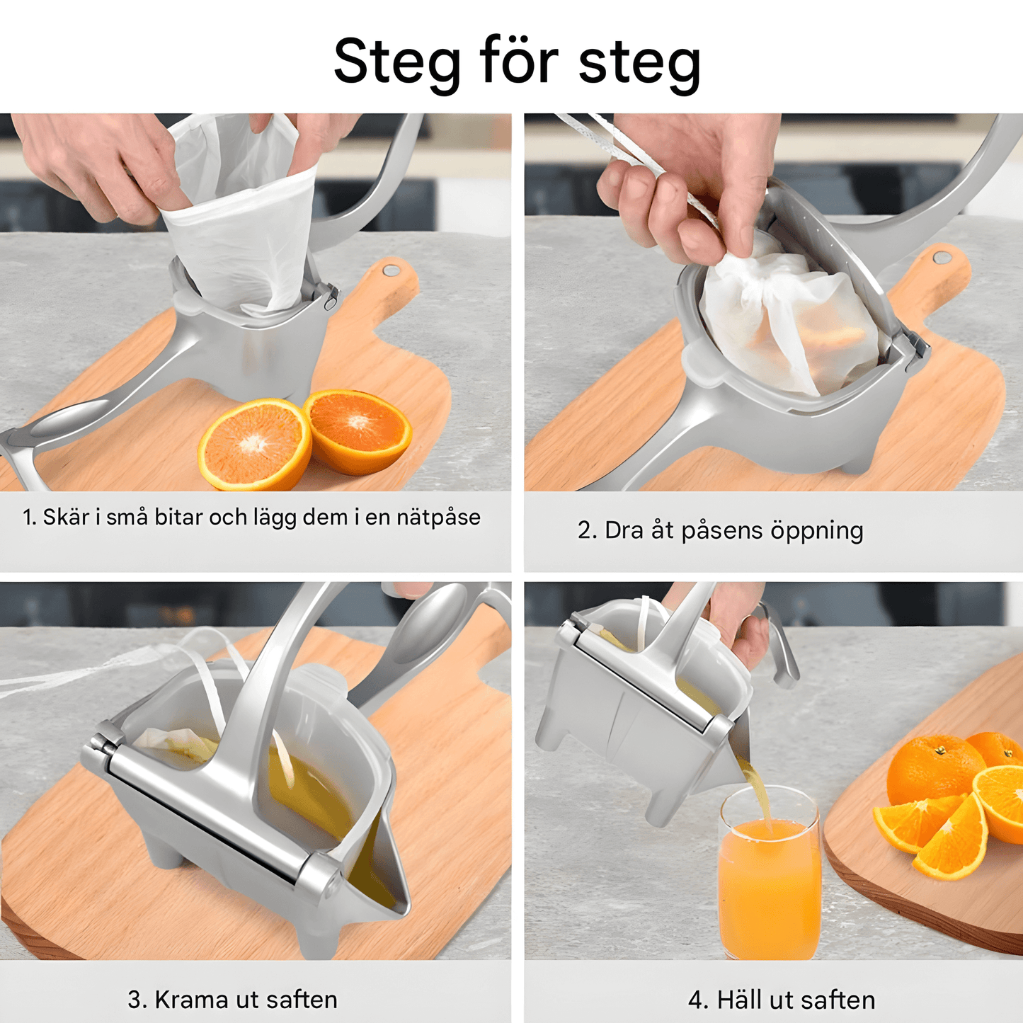 TILDA – Presse-agrumes manuel en alliage d'aluminium | Presse-agrumes manuel pour oranges, grenades et agrumes