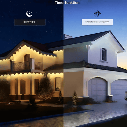 CLAIRE - Ulkona vedenkestävä 15M LED-nauhavalo, jossa on sovellusohjaus, 54 kohtausmoodia