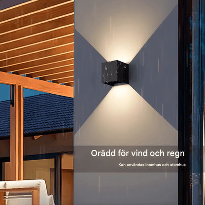 ELORA – Lampe murale moderne en aluminium avec éclairage LED bidirectionnel et design élégant.