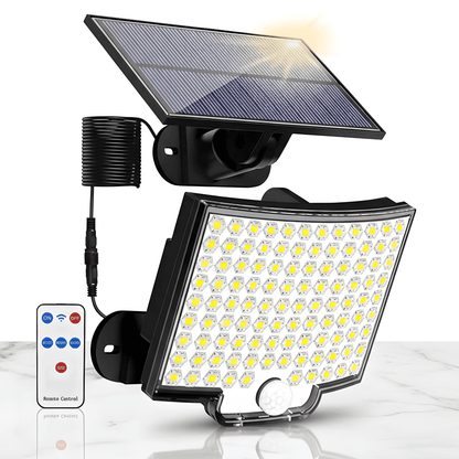 WILMA - Solcellslampa med Rörelsesensor och 106 Lysdioder